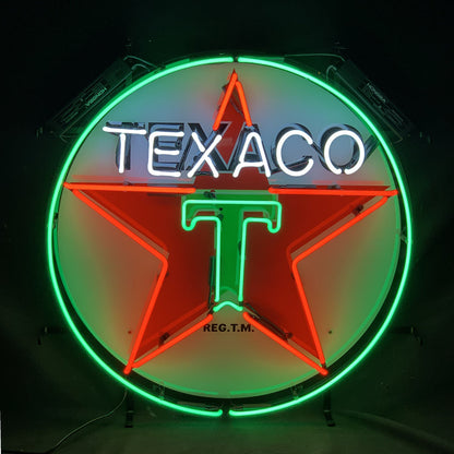 Texaco Gasoline Neon Signs Light - ME942-  DRIVEN - 2