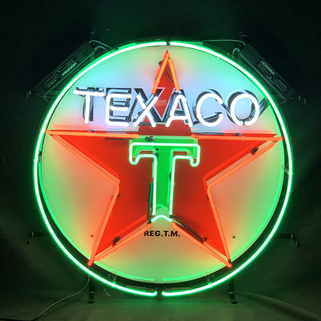 Texaco Gasoline Neon Signs Light - ME942-  DRIVEN - 1