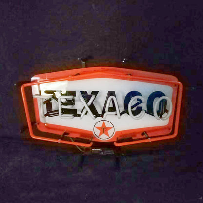 Texaco Gasoline Neon Light Sign - MA065-  DRIVEN - 3