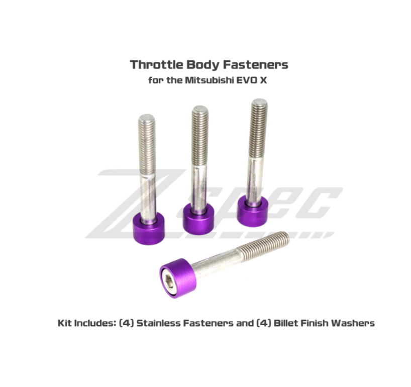 ZSPEC Throttle Body Fasteners for Mitsubishi Lancer EVO X 10, Stainless & Billet - ZSD-379413-ZSD-379420-ZSD-379437-ZSD-379444-ZSD-379451-  DRIVEN - 3
