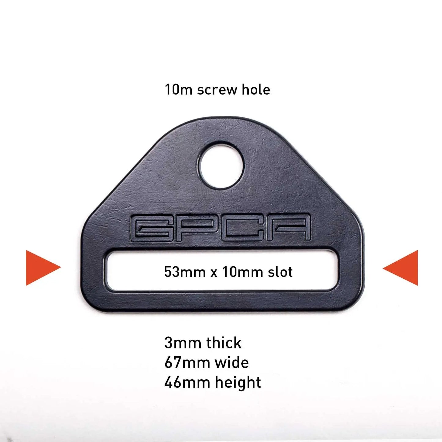 GPCA Tie-Down D-Plate - TDP6-TDP8-  DRIVEN - 5