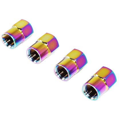 Titanium Tire Cap Set, Universal for Valve Stem Caps on Cars & Bikes, Grade-5 Titanium - ZSD-187124-  DRIVEN - 3
