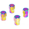 Titanium Tire Cap Set, Universal for Valve Stem Caps on Cars & Bikes, Grade-5 Titanium