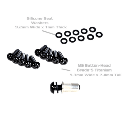 ZSPEC Button-Head Body Kit Fastener, M5x25mm w/ Rivet Nut, Titanium, Per Each - ZSD-376856-ZSD-376863-ZSD-376870-ZSD-376887-ZSD-376894-  DRIVEN - 3