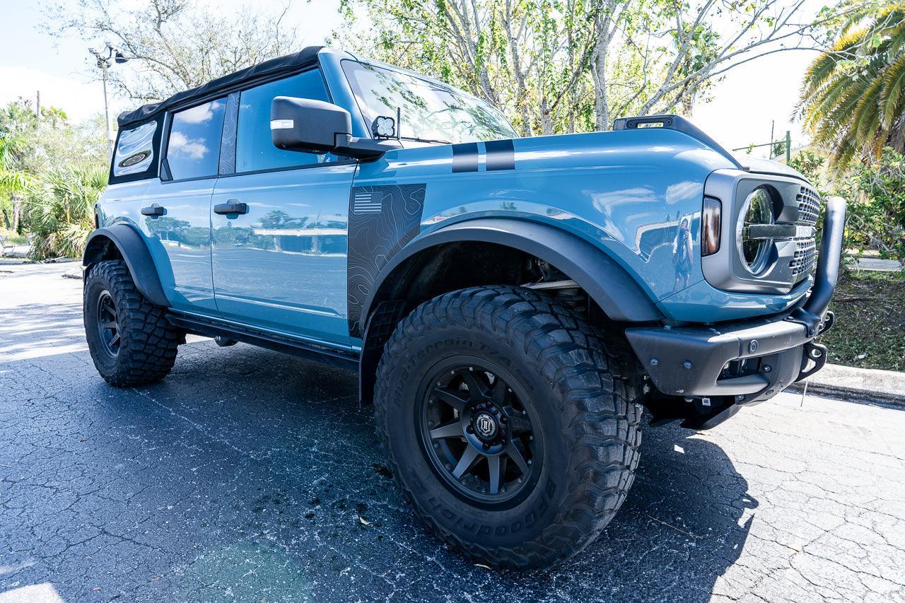 Topo American Flag Fender Overlays - 2021+ Bronco - 21BRONCOFTOPOCLAM-M-21BRONCOFTOPOCLCA-M-21BRONCOFTOPOCLWT-M-21BRONCOFTOPOCLNF-M-21BRONCOFTOPOCLAM-G-  DRIVEN - 9