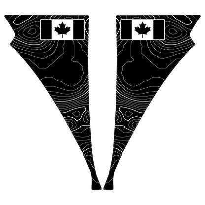 Topo American Flag Fender Overlays (Clear) - 2022+ Bronco Raptor - 22BRAPAFTOPOCLAM-M-22BRAPAFTOPOCLCA-M-22BRAPAFTOPOCLNF-M-22BRAPAFTOPOCLAM-G-22BRAPAFTOPOCLCA-G-  DRIVEN - 18