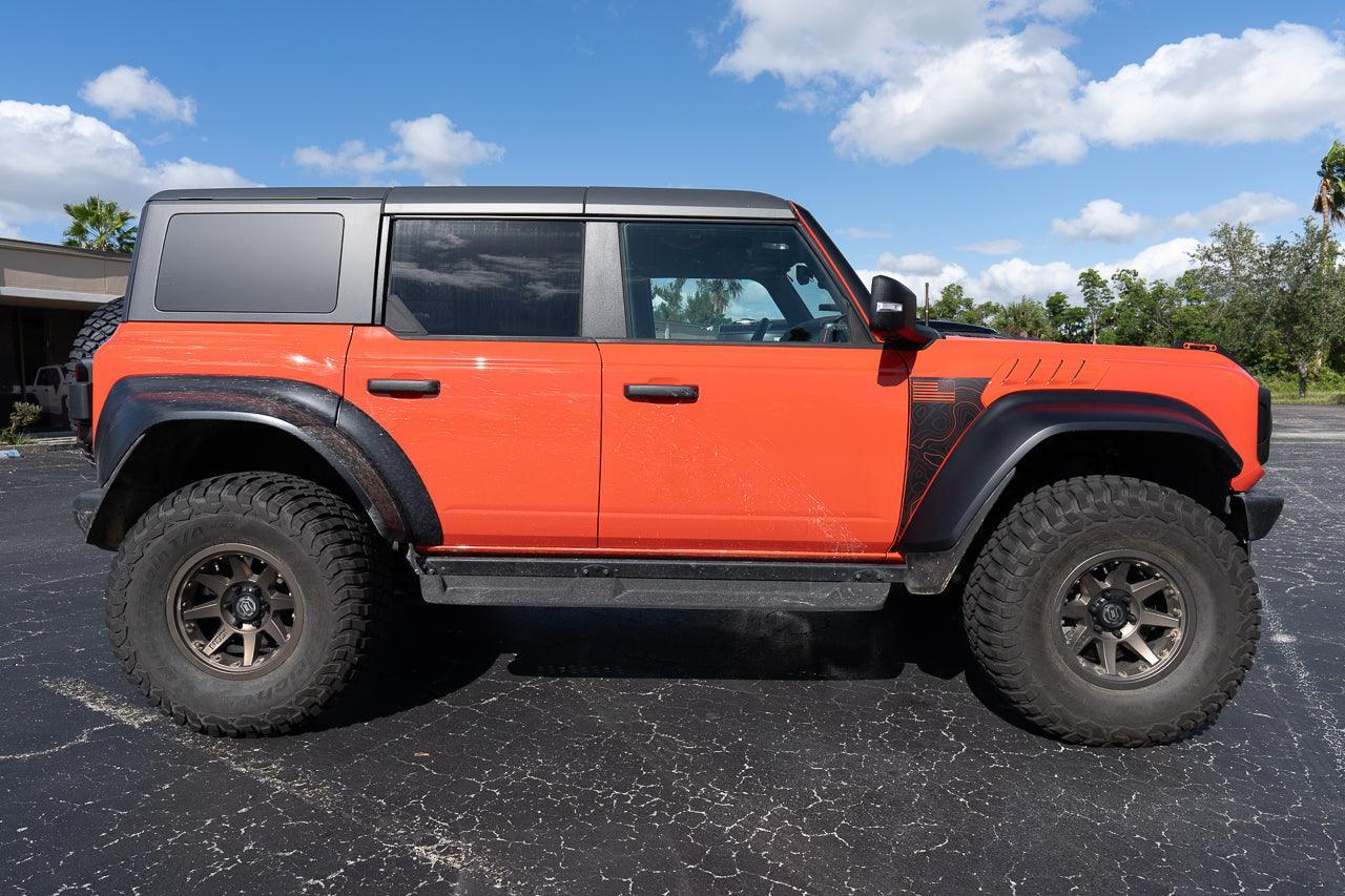 Topo American Flag Fender Overlays (Clear) - 2022+ Bronco Raptor - 22BRAPAFTOPOCLAM-M-22BRAPAFTOPOCLCA-M-22BRAPAFTOPOCLNF-M-22BRAPAFTOPOCLAM-G-22BRAPAFTOPOCLCA-G-  DRIVEN - 6