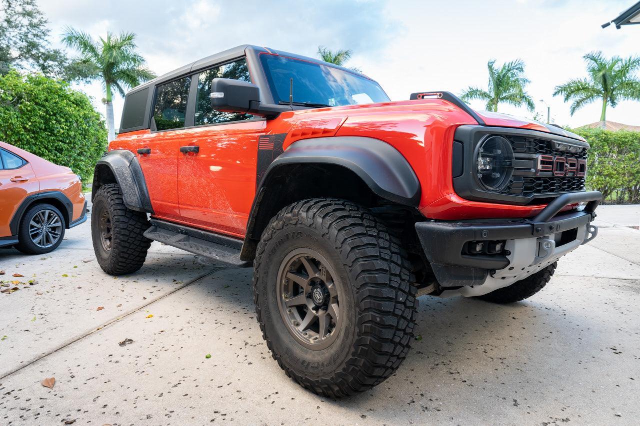 Topo American Flag Fender Overlays (Clear) - 2022+ Bronco Raptor - 22BRAPAFTOPOCLAM-M-22BRAPAFTOPOCLCA-M-22BRAPAFTOPOCLNF-M-22BRAPAFTOPOCLAM-G-22BRAPAFTOPOCLCA-G-  DRIVEN - 9