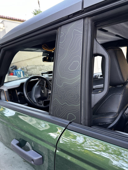 Topo B Pillar Protection Kit - 2021+ Bronco - 21BRNBPILLAR4PT-TPAMB-21BRNBPILLAR2PT-TPAMB-21BRNBPILLAR4PT-TPA51L-21BRNBPILLAR2PT-TPA51L-21BRNBPILLAR4PT-TPAZL-  DRIVEN - 12