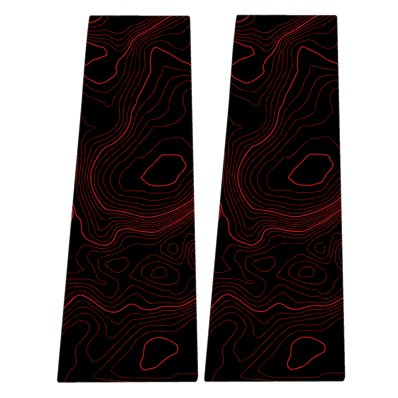 Topographic B Pillar Overlays - 2024+ Ranger - 24RANGERBPILLAR-TPAMB-24RANGERBPILLAR-TPA51L-24RANGERBPILLAR-TPAZL-24RANGERBPILLAR-TPCGL-24RANGERBPILLAR-TPCBNL-  DRIVEN - 18