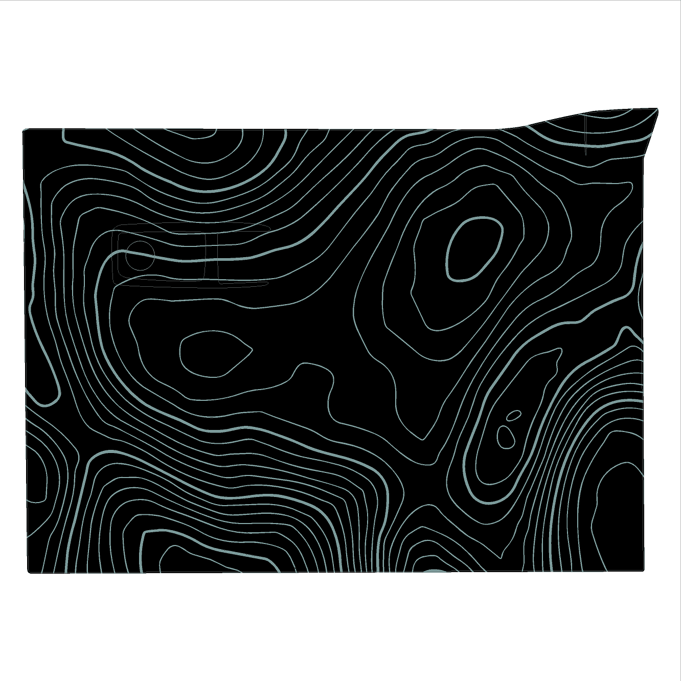 Topo Glovebox Overlay Kit (Printed Series) - 2021+ Bronco - 21BRNGLOVE-TPAMBL-21BRNGLOVE-TPA51L-21BRNGLOVE-TPAZL-21BRNGLOVE-TPCGL-21BRNGLOVE-TPCBNL-  DRIVEN - 9