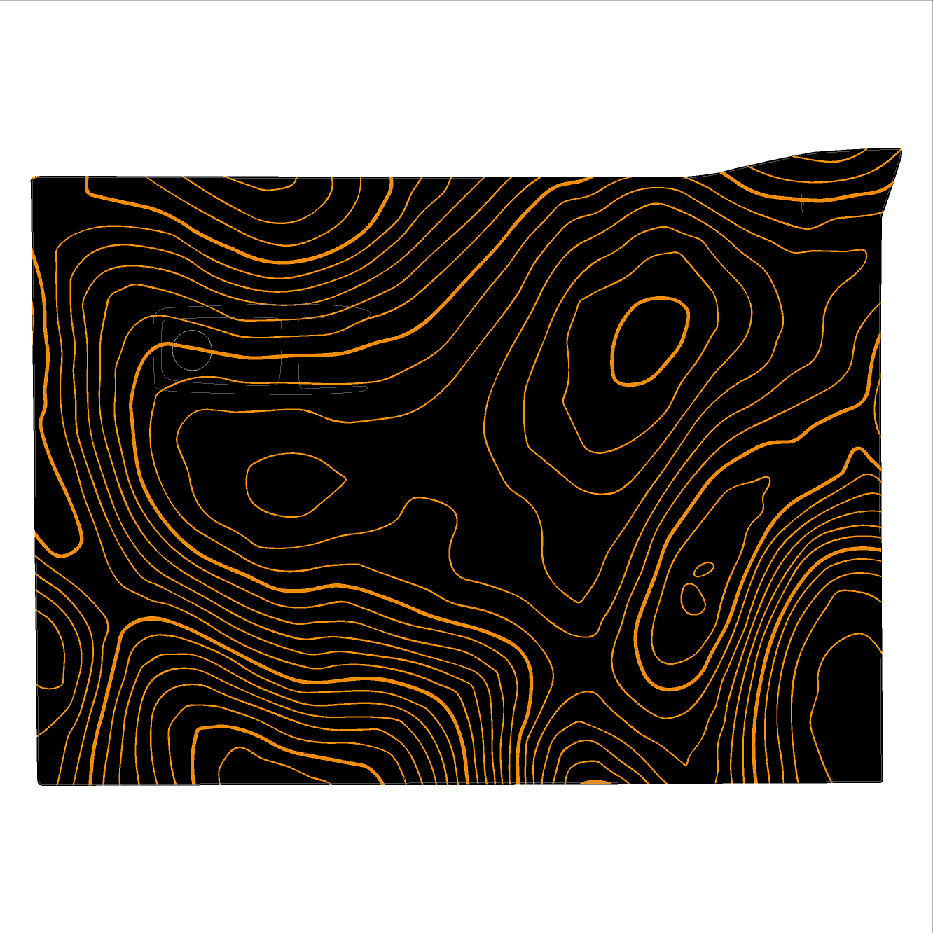 Topo Glovebox Overlay Kit (Printed Series) - 2021+ Bronco - 21BRNGLOVE-TPAMBL-21BRNGLOVE-TPA51L-21BRNGLOVE-TPAZL-21BRNGLOVE-TPCGL-21BRNGLOVE-TPCBNL-  DRIVEN - 14