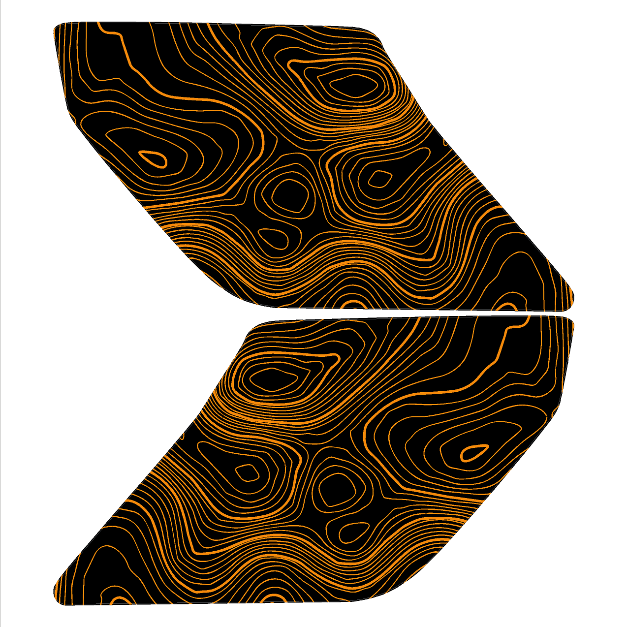 Topo Interior Sun Visor Overlays (Printed Series) - 2021+ Bronco (with Homelink) - 21BRNVISORFULL-TPAMBL-21BRNVISORFULL-TPA51L-21BRNVISORFULL-TPAZL-21BRNVISORFULL-TPBOL-21BRNVISORFULL-TPCGL-  DRIVEN - 16