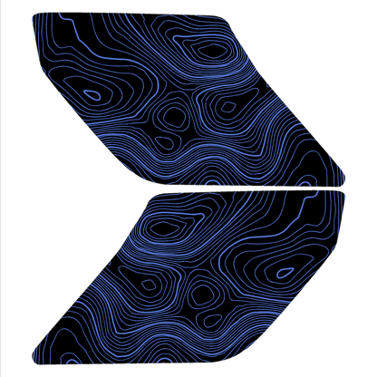 Topo Interior Sun Visor Overlays (Printed Series) - 2021+ Bronco (NO Homelink) - 21BRNVISORFULLNHL-TPAMBL-21BRNVISORFULLNHL-TPA51L-21BRNVISORFULLNHL-TPAZL-21BRNVISORFULLNHL-TPBOL-21BRNVISORFULLNHL-TPCGL-  DRIVEN - 20