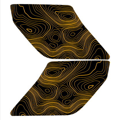 Topo Interior Lower Front Door Card Insert Overlays (Printed Series) - 2021+ Bronco 4 Door - 21BRNINTDRFL-TPAMBL-21BRNINTDRFL-TPA51L-21BRNINTDRFL-TPAZL-21BRNINTDRFL-TPBOL-21BRNINTDRFL-TPCGL-  DRIVEN - 17