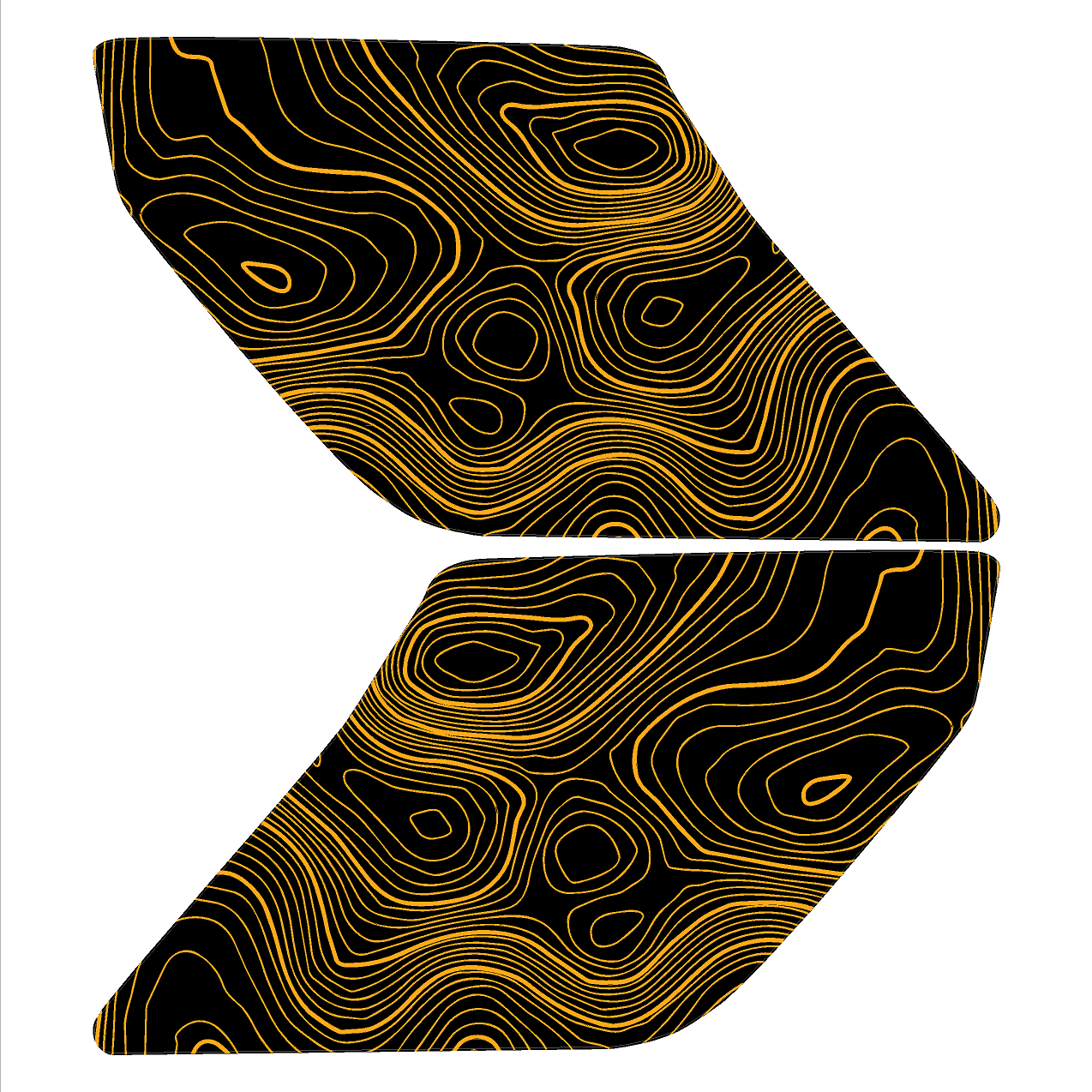 Topo Interior Sun Visor Overlays (Printed Series) - 2021+ Bronco (NO Homelink) - 21BRNVISORFULLNHL-TPAMBL-21BRNVISORFULLNHL-TPA51L-21BRNVISORFULLNHL-TPAZL-21BRNVISORFULLNHL-TPBOL-21BRNVISORFULLNHL-TPCGL-  DRIVEN - 21