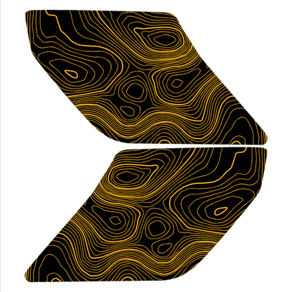 Topo Interior Sun Visor Overlays (Printed Series) - 2021+ Bronco (NO Homelink) - 21BRNVISORFULLNHL-TPAMBL-21BRNVISORFULLNHL-TPA51L-21BRNVISORFULLNHL-TPAZL-21BRNVISORFULLNHL-TPBOL-21BRNVISORFULLNHL-TPCGL-  DRIVEN - 21