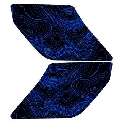 Topo Interior Sun Visor Overlays (Printed Series) - 2021+ Bronco (with Homelink) - 21BRNVISORFULL-TPAMBL-21BRNVISORFULL-TPA51L-21BRNVISORFULL-TPAZL-21BRNVISORFULL-TPBOL-21BRNVISORFULL-TPCGL-  DRIVEN - 21