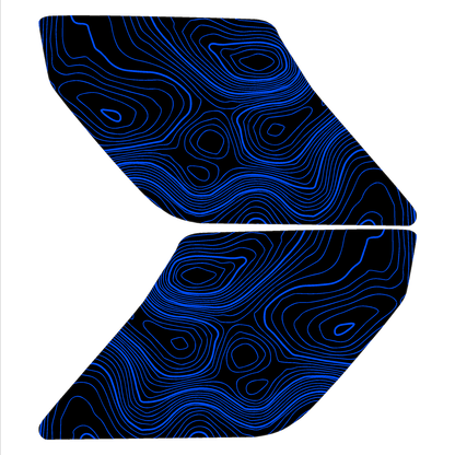 Topo Interior Sun Visor Overlays (Printed Series) - 2021+ Bronco (NO Homelink) - 21BRNVISORFULLNHL-TPAMBL-21BRNVISORFULLNHL-TPA51L-21BRNVISORFULLNHL-TPAZL-21BRNVISORFULLNHL-TPBOL-21BRNVISORFULLNHL-TPCGL-  DRIVEN - 24