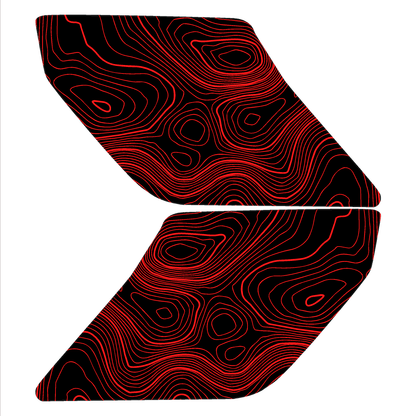 Topo Interior Sun Visor Overlays (Printed Series) - 2021+ Bronco (with Homelink) - 21BRNVISORFULL-TPAMBL-21BRNVISORFULL-TPA51L-21BRNVISORFULL-TPAZL-21BRNVISORFULL-TPBOL-21BRNVISORFULL-TPCGL-  DRIVEN - 22