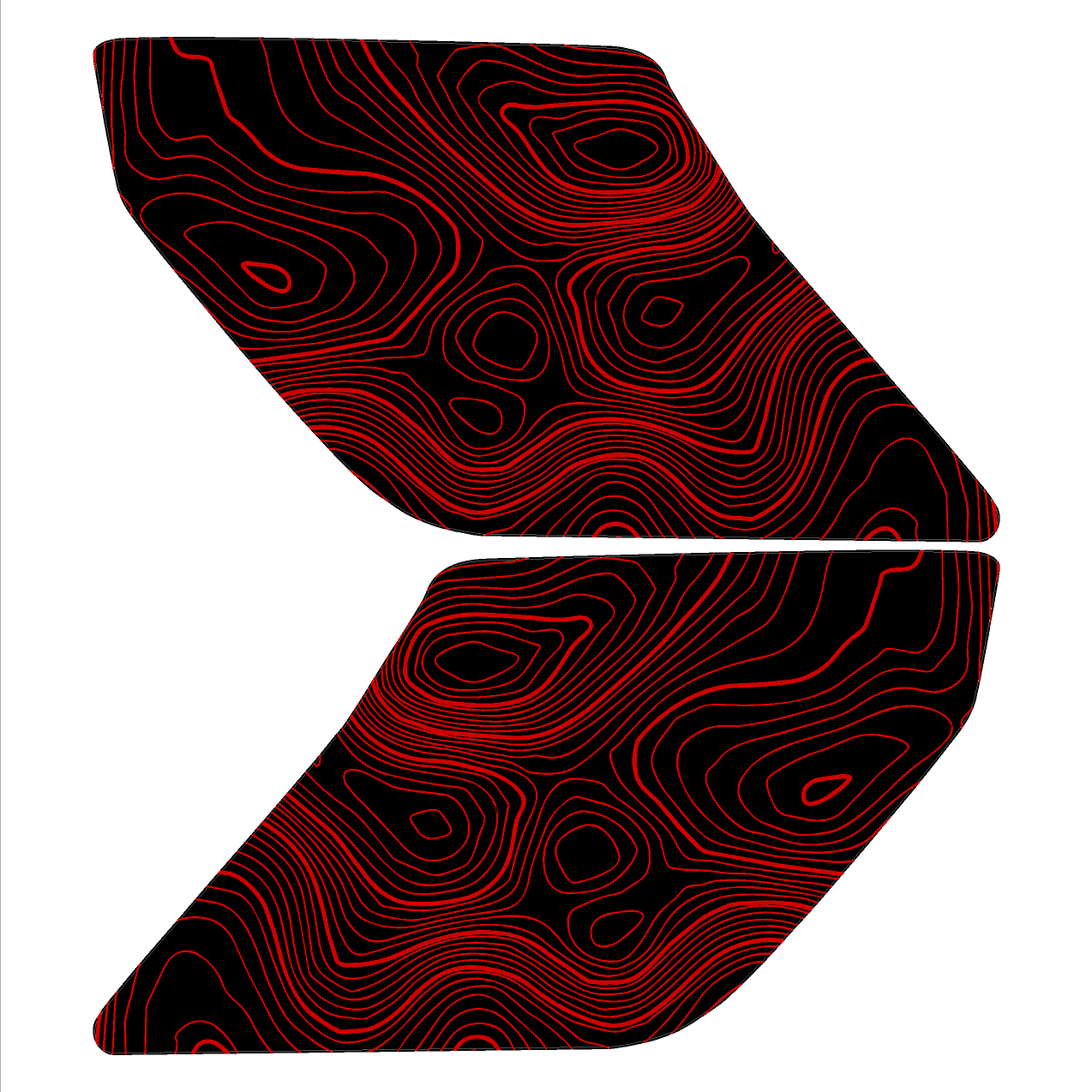 Topo Interior Sun Visor Overlays (Printed Series) - 2021+ Bronco (NO Homelink) - 21BRNVISORFULLNHL-TPAMBL-21BRNVISORFULLNHL-TPA51L-21BRNVISORFULLNHL-TPAZL-21BRNVISORFULLNHL-TPBOL-21BRNVISORFULLNHL-TPCGL-  DRIVEN - 26