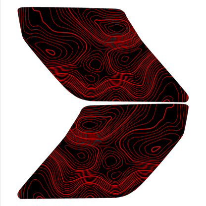 Topo Interior Lower Door Card Insert Overlays (Printed Series) - 2021+ Bronco 2 Door - 21BRNINTDRFL2-TPAMBL-21BRNINTDRFL2-TPA51L-21BRNINTDRFL2-TPAZL-21BRNINTDRFL2-TPBOL-21BRNINTDRFL2-TPCGL-  DRIVEN - 17