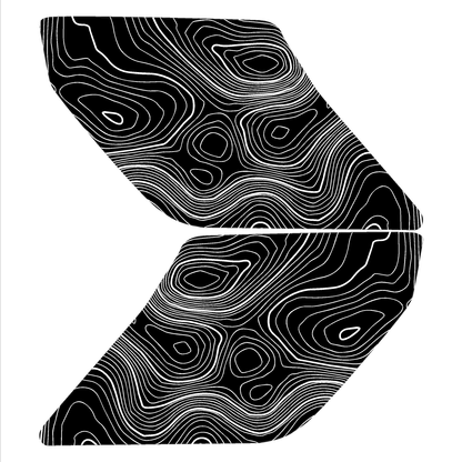 Topo Interior Sun Visor Overlays (Printed Series) - 2021+ Bronco (with Homelink) - 21BRNVISORFULL-TPAMBL-21BRNVISORFULL-TPA51L-21BRNVISORFULL-TPAZL-21BRNVISORFULL-TPBOL-21BRNVISORFULL-TPCGL-  DRIVEN - 25