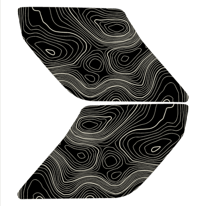 Topo Interior Lower Front Door Card Insert Overlays (Printed Series) - 2021+ Bronco 4 Door - 21BRNINTDRFL-TPAMBL-21BRNINTDRFL-TPA51L-21BRNINTDRFL-TPAZL-21BRNINTDRFL-TPBOL-21BRNINTDRFL-TPCGL-  DRIVEN - 26