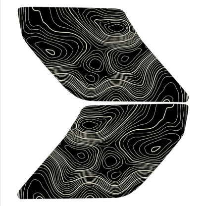 Topo Interior Sun Visor Overlays (Printed Series) - 2021+ Bronco (NO Homelink) - 21BRNVISORFULLNHL-TPAMBL-21BRNVISORFULLNHL-TPA51L-21BRNVISORFULLNHL-TPAZL-21BRNVISORFULLNHL-TPBOL-21BRNVISORFULLNHL-TPCGL-  DRIVEN - 30