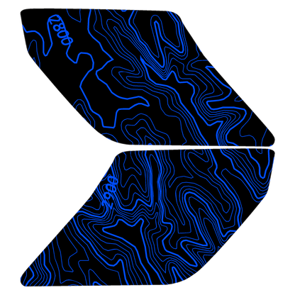 Topo Interior Lower Front Door Card Insert Overlays (Printed Series) - 2021+ Bronco 4 Door