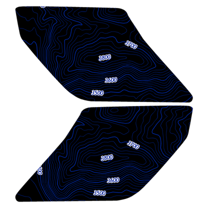 Topo Interior Lower Door Card Insert Overlays (Printed Series) - 2021+ Bronco 2 Door