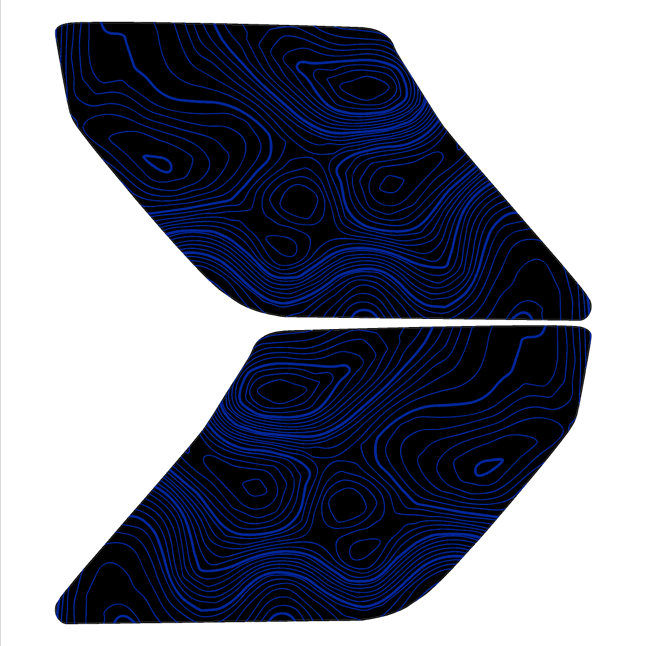 Topo Interior Lower Front Door Card Insert Overlays (Printed Series) - 2021+ Bronco 4 Door - 21BRNINTDRFL-TPAMBL-21BRNINTDRFL-TPA51L-21BRNINTDRFL-TPAZL-21BRNINTDRFL-TPBOL-21BRNINTDRFL-TPCGL-  DRIVEN - 9