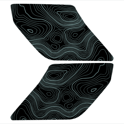 Topo Interior Lower Door Card Insert Overlays (Printed Series) - 2021+ Bronco 2 Door - 21BRNINTDRFL2-TPAMBL-21BRNINTDRFL2-TPA51L-21BRNINTDRFL2-TPAZL-21BRNINTDRFL2-TPBOL-21BRNINTDRFL2-TPCGL-  DRIVEN - 5