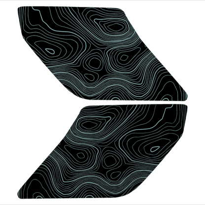 Topo Interior Sun Visor Overlays (Printed Series) - 2021+ Bronco (with Homelink) - 21BRNVISORFULL-TPAMBL-21BRNVISORFULL-TPA51L-21BRNVISORFULL-TPAZL-21BRNVISORFULL-TPBOL-21BRNVISORFULL-TPCGL-  DRIVEN - 12