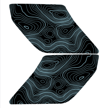 Topo Interior Sun Visor Overlays (Printed Series) - 2021+ Bronco (with Homelink) - 21BRNVISORFULL-TPAMBL-21BRNVISORFULL-TPA51L-21BRNVISORFULL-TPAZL-21BRNVISORFULL-TPBOL-21BRNVISORFULL-TPCGL-  DRIVEN - 13