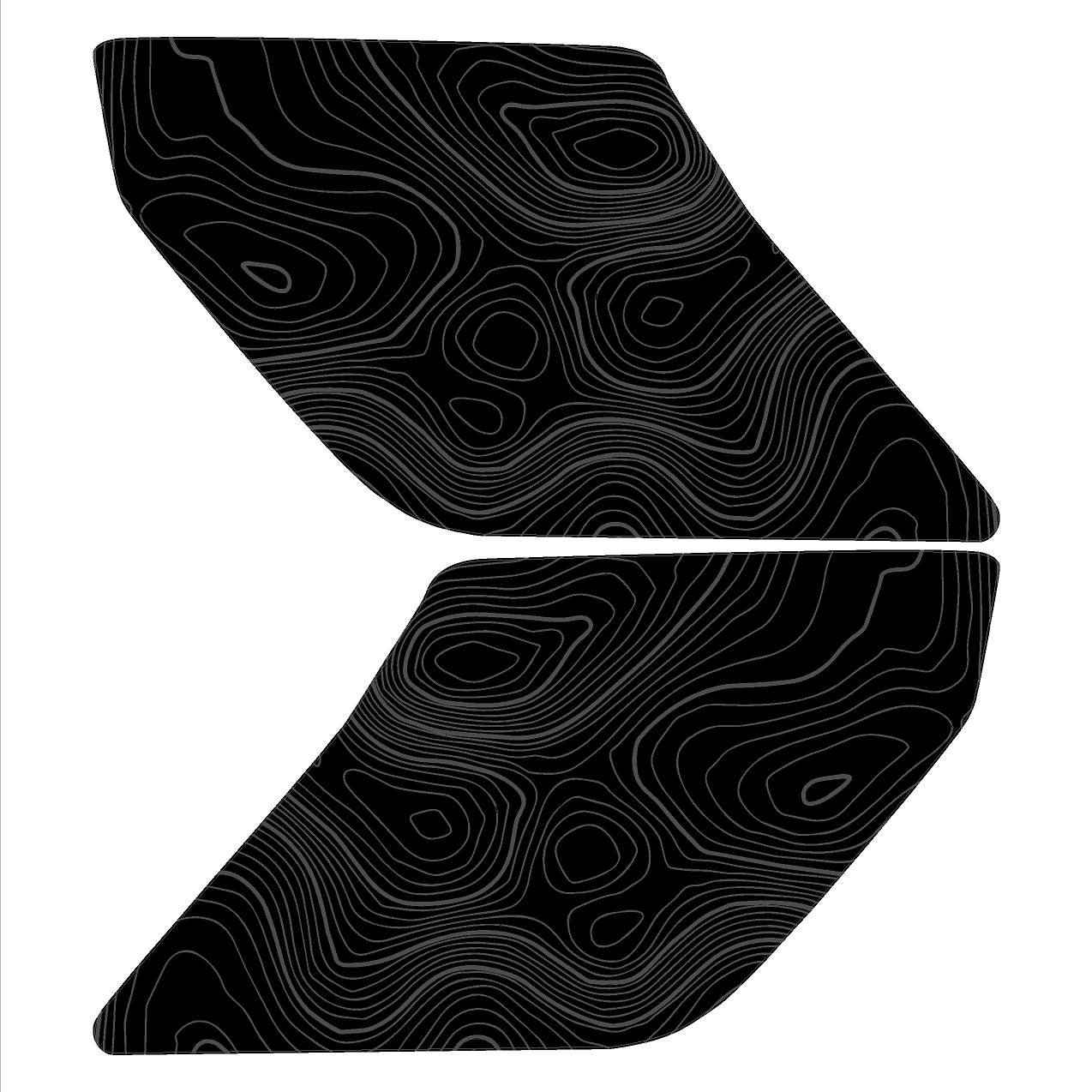 Topo Interior Lower Front Door Card Insert Overlays (Printed Series) - 2021+ Bronco 4 Door - 21BRNINTDRFL-TPAMBL-21BRNINTDRFL-TPA51L-21BRNINTDRFL-TPAZL-21BRNINTDRFL-TPBOL-21BRNINTDRFL-TPCGL-  DRIVEN - 13