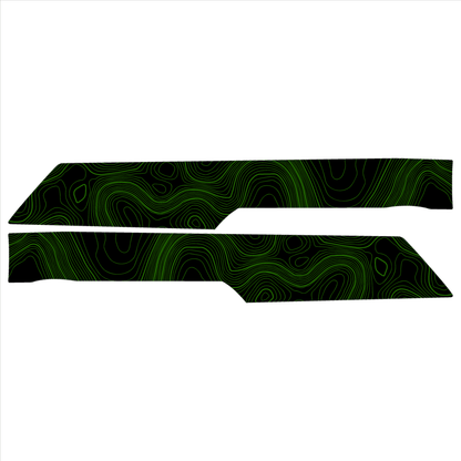 Topo Front Interior Upper Door Card Insert Overlays (Printed Series) - 2021+ Bronco 4 Door - 21BRNINTDRFU-TPAMBL-21BRNINTDRFU-TPA51L-21BRNINTDRFU-TPAZL-21BRNINTDRFU-TPCGL-21BRNINTDRFU-TPCBNL-  DRIVEN - 21