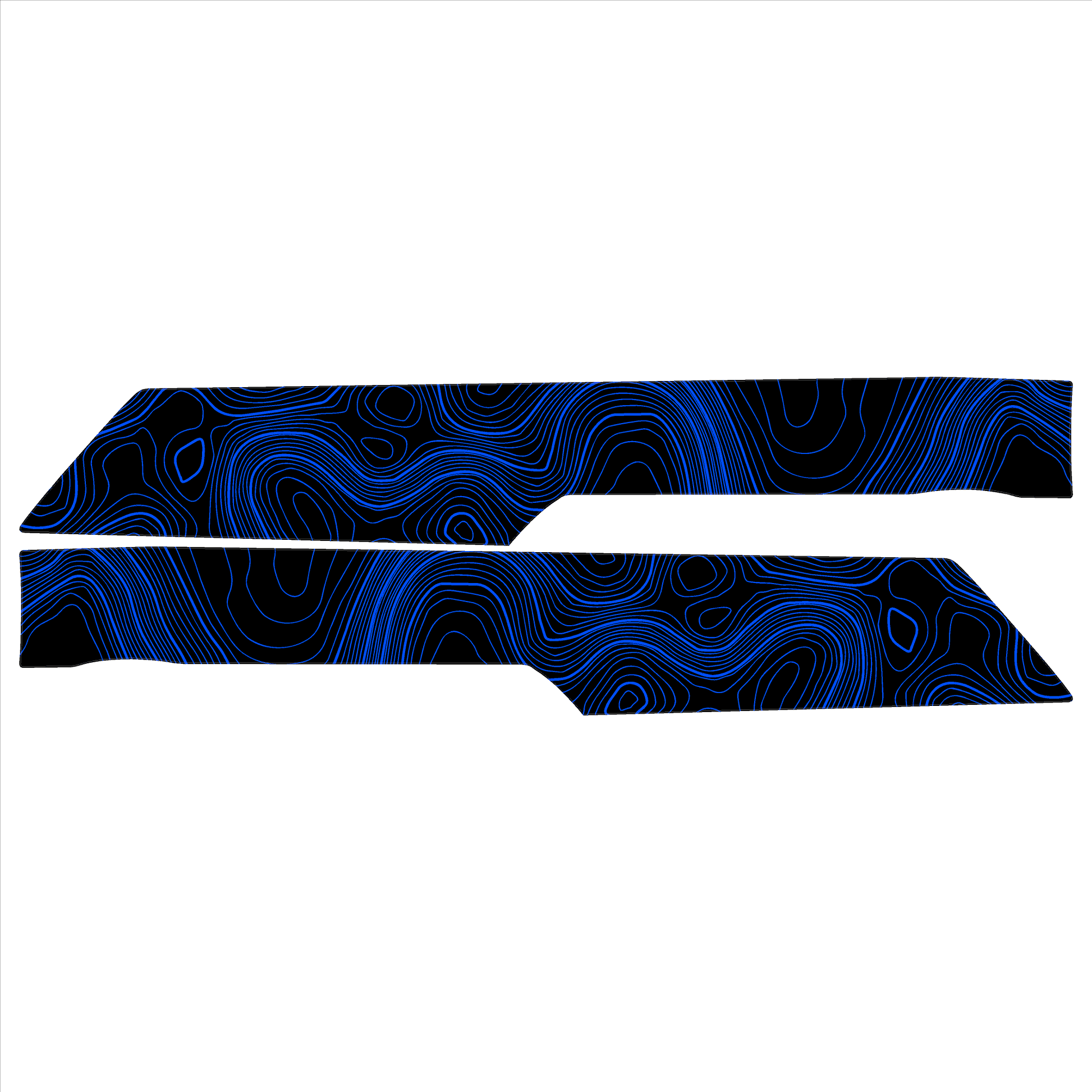 Topo Front Interior Upper Door Card Insert Overlays (Printed Series) - 2021+ Bronco 4 Door - 21BRNINTDRFU-TPAMBL-21BRNINTDRFU-TPA51L-21BRNINTDRFU-TPAZL-21BRNINTDRFU-TPCGL-21BRNINTDRFU-TPCBNL-  DRIVEN - 23