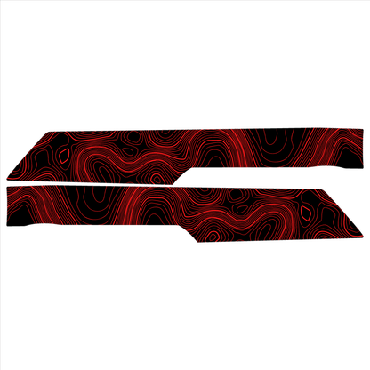 Topo Rear Interior Lower Door Card Insert Overlays (Printed Series) - 2021+ Bronco 4 Door - 21BRNINTDRLW-TPAMBL-21BRNINTDRLW-TPA51L-21BRNINTDRLW-TPAZL-21BRNINTDRLW-TPCGL-21BRNINTDRLW-TPCBNL-  DRIVEN - 16