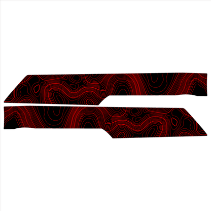 Topo Rear Interior Lower Door Card Insert Overlays (Printed Series) - 2021+ Bronco 4 Door - 21BRNINTDRLW-TPAMBL-21BRNINTDRLW-TPA51L-21BRNINTDRLW-TPAZL-21BRNINTDRLW-TPCGL-21BRNINTDRLW-TPCBNL-  DRIVEN - 17