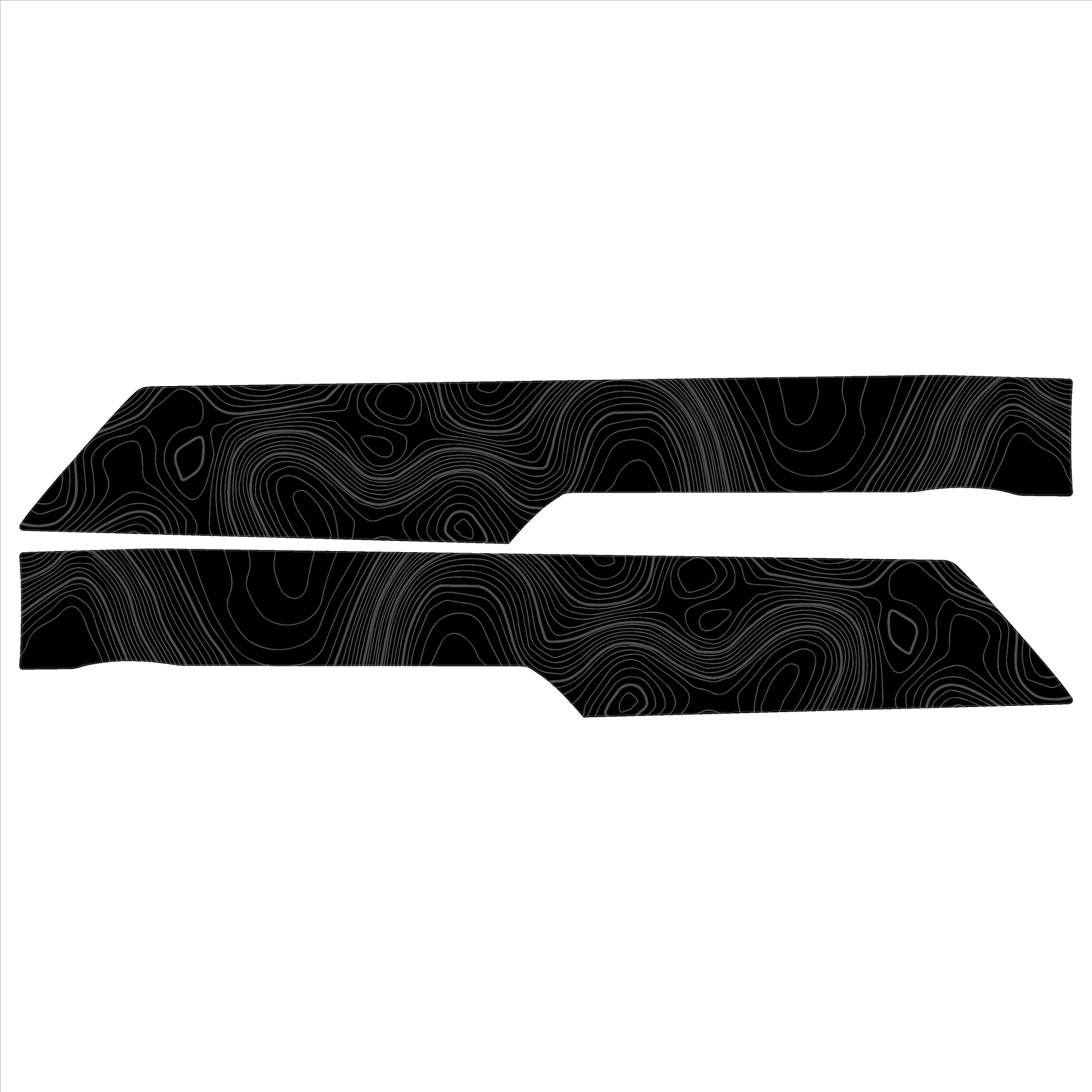 Topo Rear Interior Lower Door Card Insert Overlays (Printed Series) - 2021+ Bronco 4 Door - 21BRNINTDRLW-TPAMBL-21BRNINTDRLW-TPA51L-21BRNINTDRLW-TPAZL-21BRNINTDRLW-TPCGL-21BRNINTDRLW-TPCBNL-  DRIVEN - 23