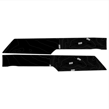 Topo Rear Interior Upper Door Card Insert Overlays (Printed Series) - 2021+ Bronco 4 Door