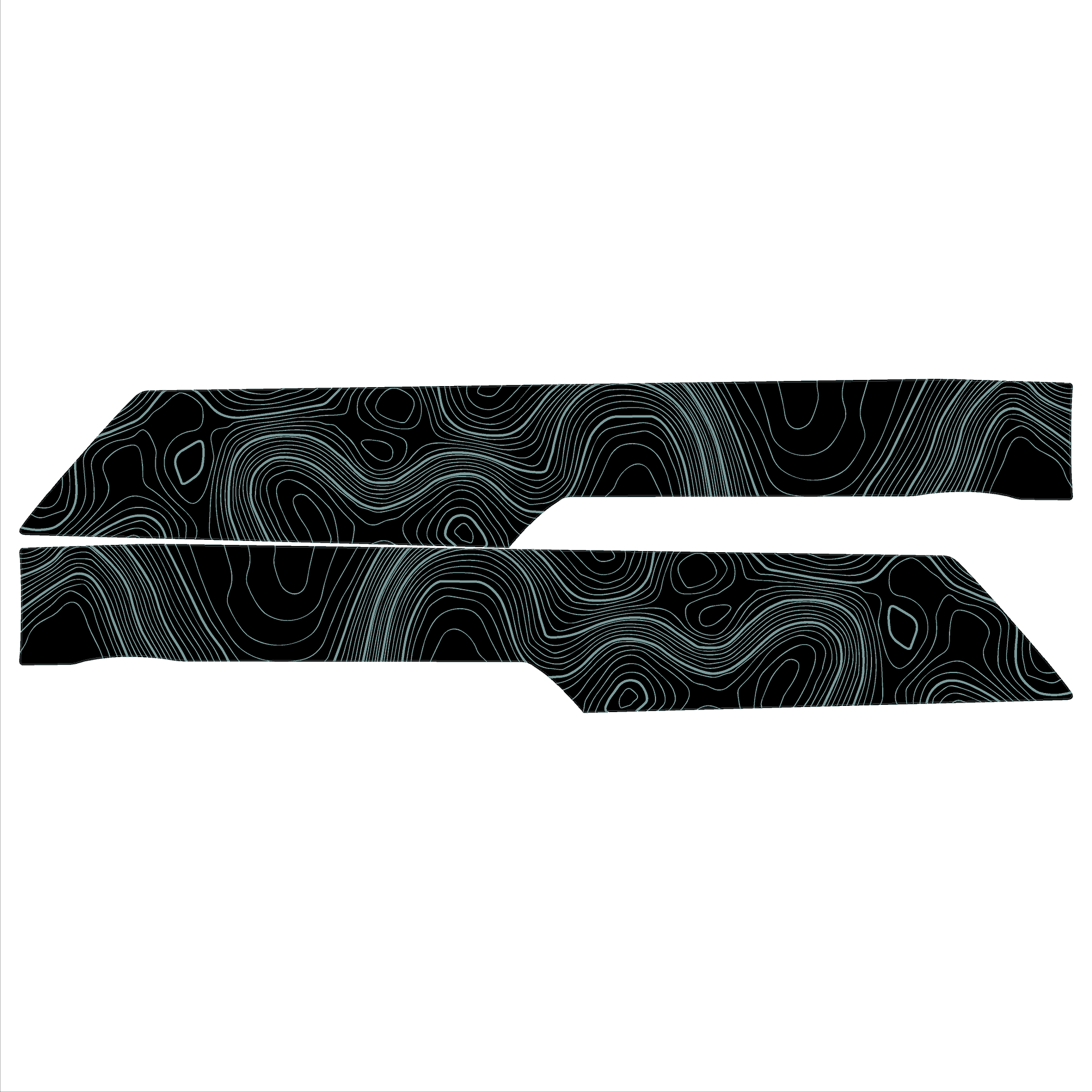 Topo Front Interior Upper Door Card Insert Overlays (Printed Series) - 2021+ Bronco 4 Door - 21BRNINTDRFU-TPAMBL-21BRNINTDRFU-TPA51L-21BRNINTDRFU-TPAZL-21BRNINTDRFU-TPCGL-21BRNINTDRFU-TPCBNL-  DRIVEN - 15