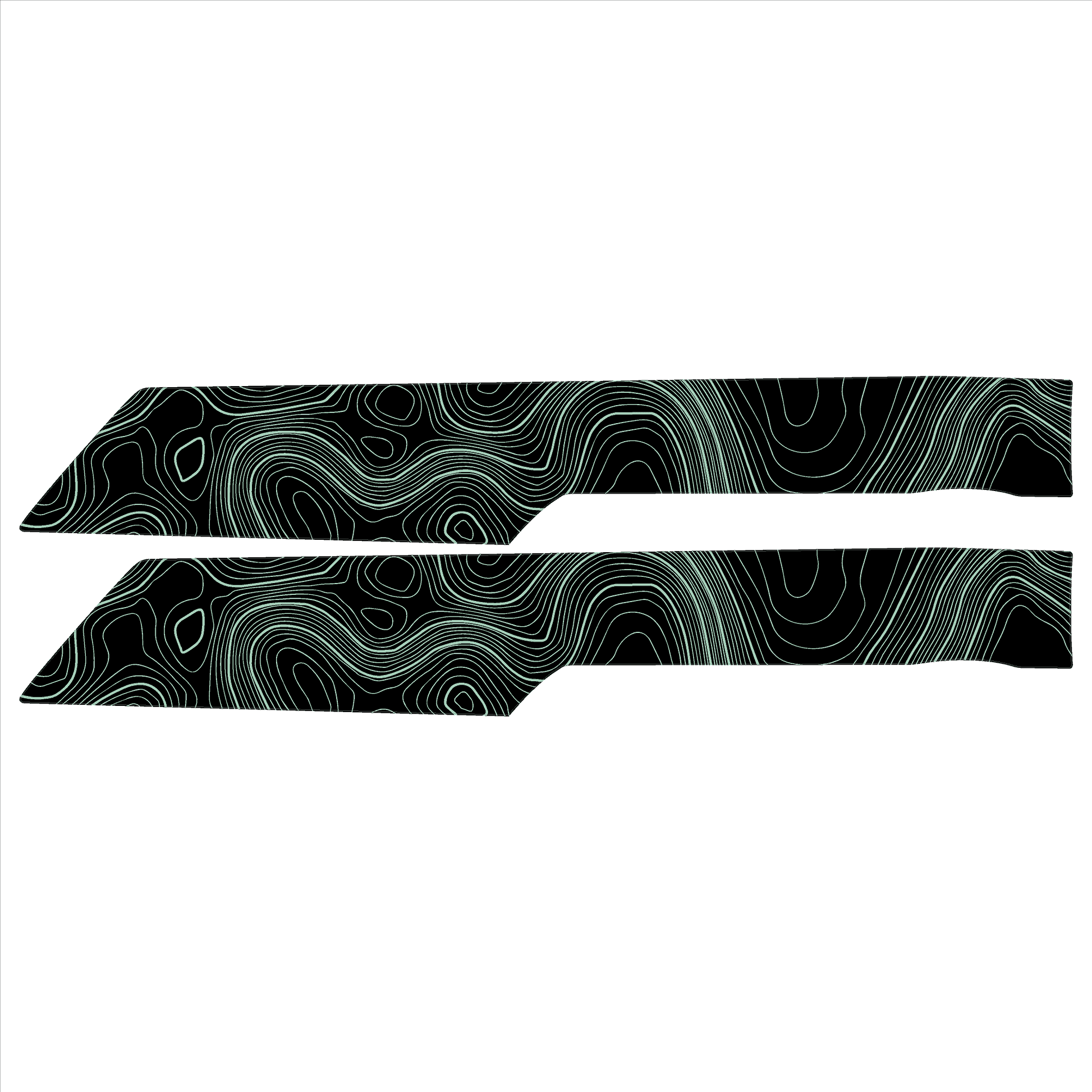 Topo Rear Interior Upper Door Card Insert Overlays (Printed Series) - 2021+ Bronco 4 Door - 21BRNINTDRRU-TPAMBL-21BRNINTDRRU-TPA51L-21BRNINTDRRU-TPAZL-21BRNINTDRRU-TPCGL-21BRNINTDRRU-TPCBNL-  DRIVEN - 14