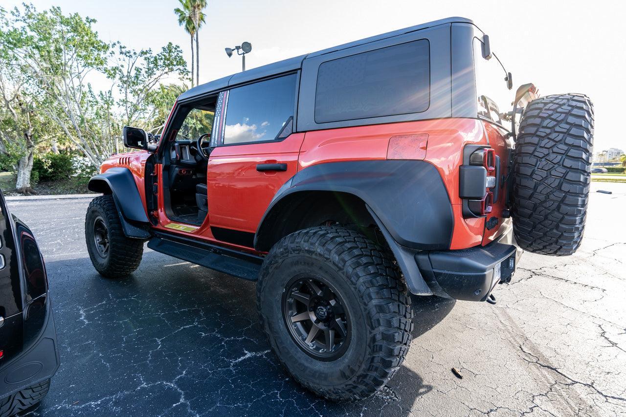 Topo Rear Window Triangle Overlay (Printed Series) - 2021+ Bronco 4 Door - 21BRNDRTRIPT-TPAMBL-21BRNDRTRIPT-TPA51L-21BRNDRTRIPT-TPAZL-21BRNDRTRIPT-TPCGL-21BRNDRTRIPT-TPCBNL-  DRIVEN - 6