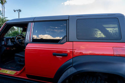 Topo Rear Window Triangle Overlay (Printed Series) - 2021+ Bronco 4 Door - 21BRNDRTRIPT-TPAMBL-21BRNDRTRIPT-TPA51L-21BRNDRTRIPT-TPAZL-21BRNDRTRIPT-TPCGL-21BRNDRTRIPT-TPCBNL-  DRIVEN - 8