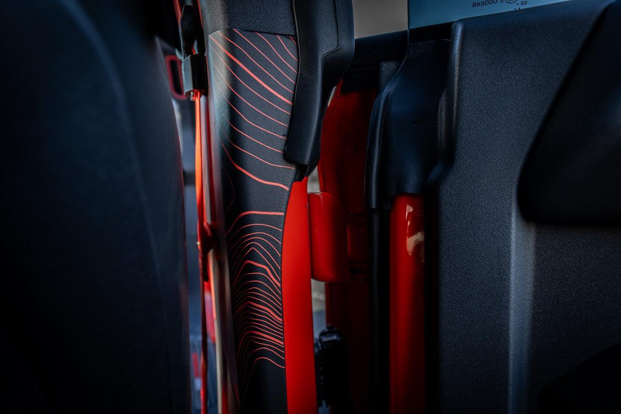 Topo Seatbelt Trim Protector (Printed Series) - 2021+ Bronco 4 Door - 21BRNSEATPRO-TPAMBL-21BRNSEATPRO-TPA51L-21BRNSEATPRO-TPAZL-21BRNSEATPRO-TPCGL-21BRNSEATPRO-TPCBNL-  DRIVEN - 8