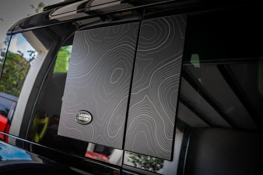Topo Side Window Panel Overlays - 2020+ Land Rover Defender 110 / 130 - 20LRDEFENDERTOPOPNL-CL-sku-49929752674623-20LRDEFENDERTOPOPNL-CGL-sku-49929752707391-20LRDEFENDERTOPOPNL-DSL-  DRIVEN - 1