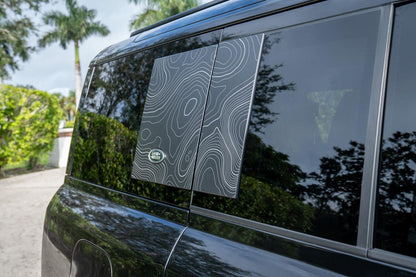 Topo Side Window Panel Overlays - 2020+ Land Rover Defender 110 / 130 - 20LRDEFENDERTOPOPNL-CL-sku-49929752674623-20LRDEFENDERTOPOPNL-CGL-sku-49929752707391-20LRDEFENDERTOPOPNL-DSL-  DRIVEN - 2