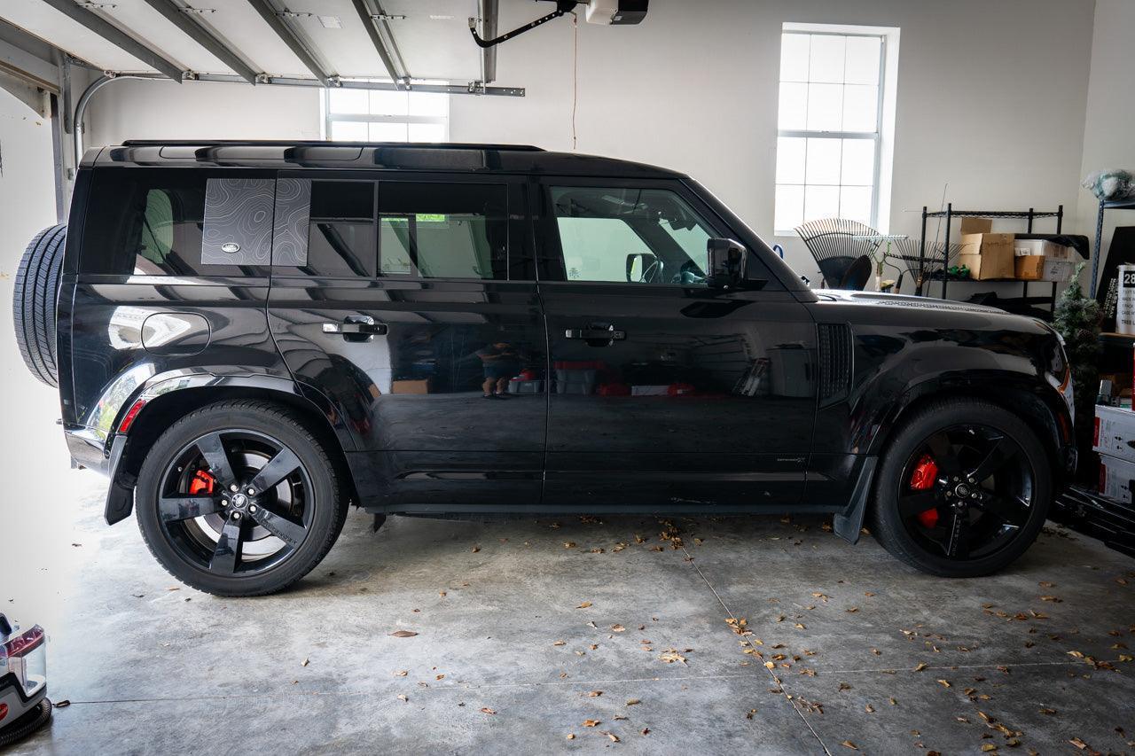 Topo Side Window Panel Overlays - 2020+ Land Rover Defender 110 / 130 - 20LRDEFENDERTOPOPNL-CL-sku-49929752674623-20LRDEFENDERTOPOPNL-CGL-sku-49929752707391-20LRDEFENDERTOPOPNL-DSL-  DRIVEN - 3